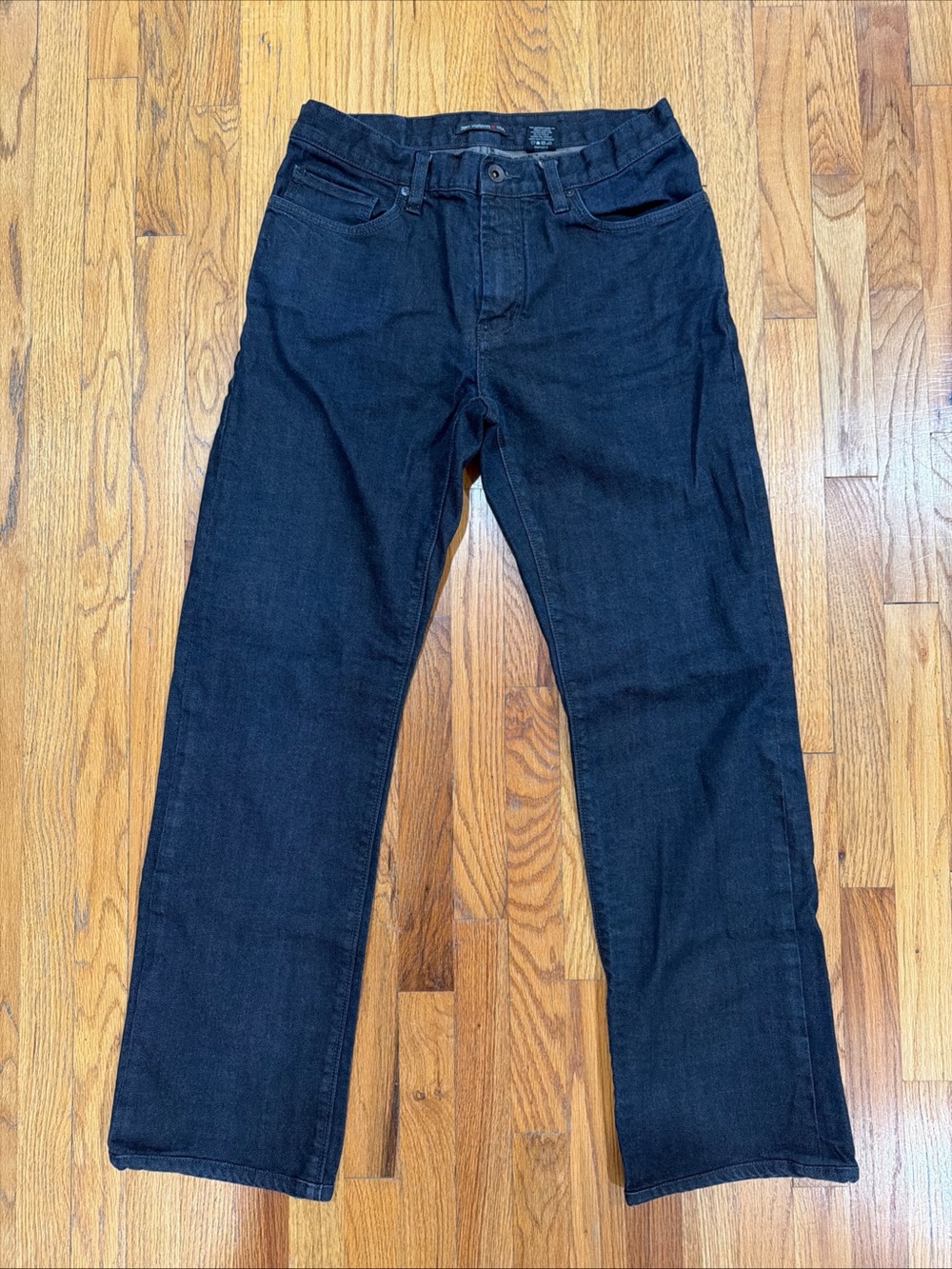 John Varvatos Men's Indigo-Black Slim Straight Jeans